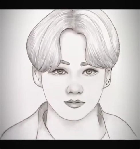 drawing of a handsome korean boy step by step for beginners #sketchingskills #viralvideo