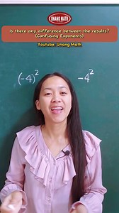 Confusing Exponents Is there any difference between tye results? #exponents #math #mathtutorial #tutorial #education #mathtutoring #mathskills | Unang Math