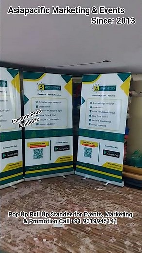 Pop Up Roll Up Standee for Events, Marketing & Promotion | Retractable Banner Stand Manufacturer
