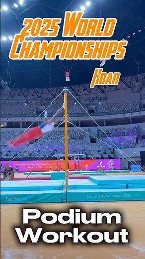 2025 Podium Workout- Highbar #Gym #gymnastics #calisthenics #shorts #donnellwhittenburg