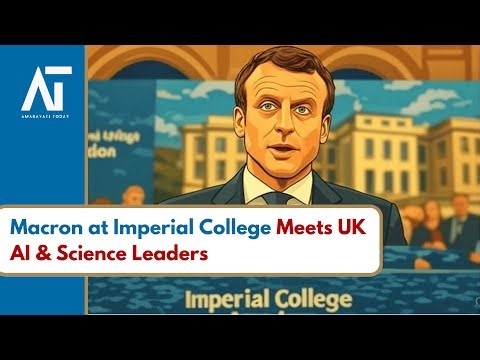 Macron Visits Imperial College London | AI & Science Talks | France-UK | Amaravati Today World LIVE