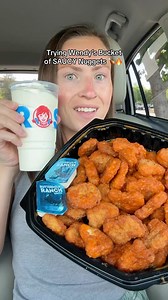 Trying Wendy’s bucket of SAUCY nuggets! Which kind would you get? 🍗👀 @wendys #wendys #chickennuggets #fastfood #wendysnuggets #saucynuggets #bonelesswings #buffalowings #spicynuggets #ranch #icecream #wendysfrosty #frosty #familymeal #nuggets #sauce #foodcombo #foodfind #tastetest | Morgan Chomps