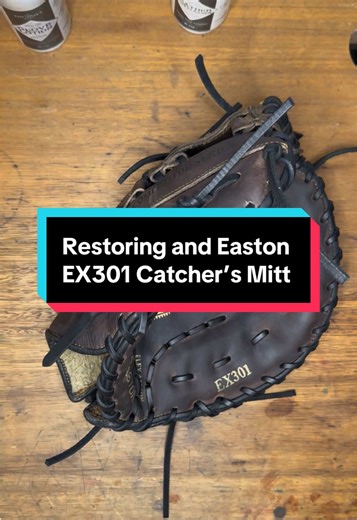 This Easton EX301 really came out great after a restoration. Ready to get bag onto the bag at first base! #gloverestoration #glovecare #gloverepair #firstbasemitt #thecraftsmansworks