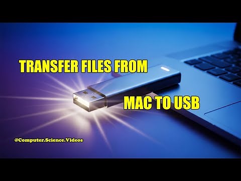 How to TRANSFER Files From a Mac on to a USB | New