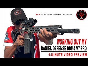 "Working Out My" Custom Daniel Defense DDM4 V7 Pro 18" AR-15 - Elite Noire Firearms Academy