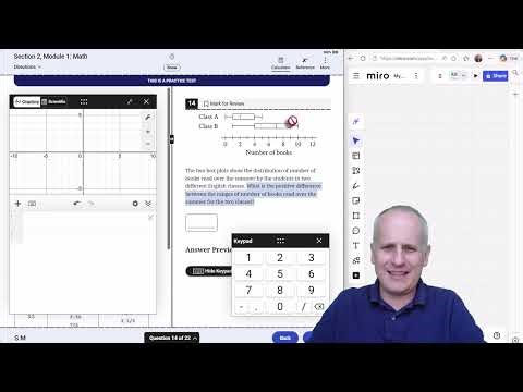#SAT ‪@collegeboard‬ Bluebook Official Practice Exam 6 Math Module 1 Full Walkthrough