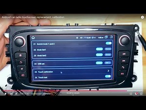 Android car radio touchscreen replacement, calibration.