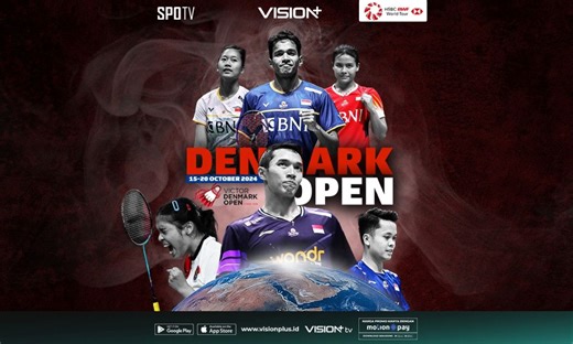 Jadwal dan Link Live Streaming BWF Denmark Open 2024 di Vision  : Okezone Sports