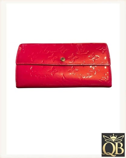 Louis Vuitton Vernis Monogram Portefeuille Sarah Wallet