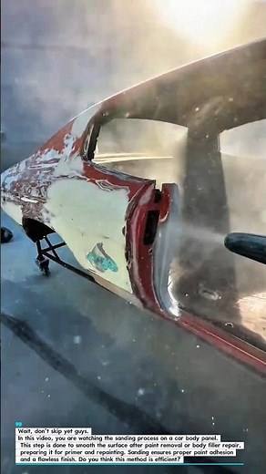 Car Body Sanding Process | Surface Preparation Before Repainting.