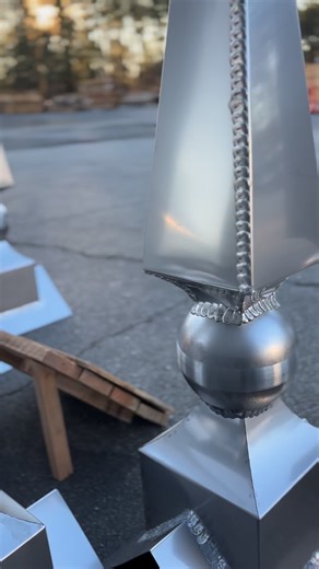 1.2K views · 55 reactions | These Pinnacle Finials turned out amazing! We’re looking forward for the next batch to come through! #kmsheetmetal #copper #roofing #stainlesssteel #weld | K&M Sheet Metal | Facebook