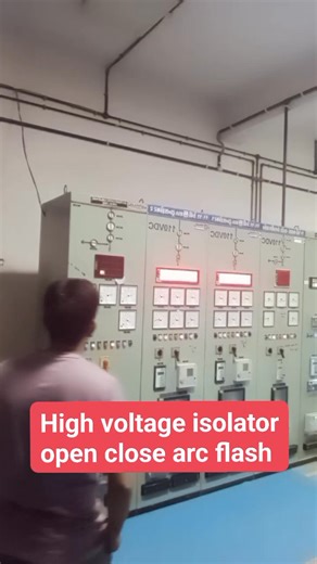 229K views · 3.1K reactions | High voltage Isolator Switch Open close Arc Flash #fblifestyle #isolatorswitch #zeropoweralarm #usaelectrical #ElectricalEngineer #substationoperation | Er Muhammad Miyaji | Facebook