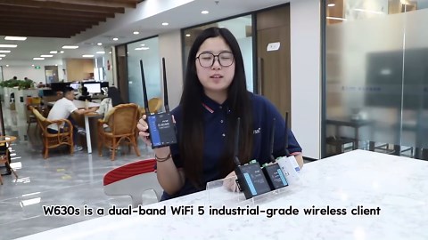 USR-W630s Industrial Grade Dual Band WIFi5 Wireless Client Modbus Gateway MQTT 2 Ethernet Ports rs232 rs485 to WiFi Converter
