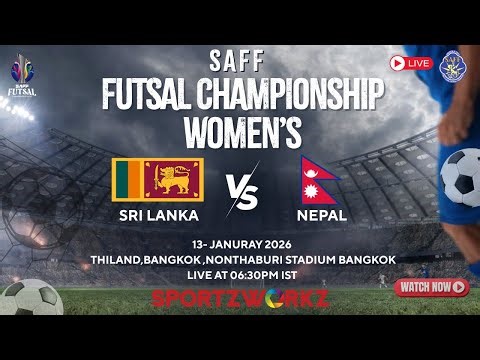 LIVE |SAFF Women’s Futsal Championship 2026 | Day 1 – Match 3 | Sri Lanka vs Nepal