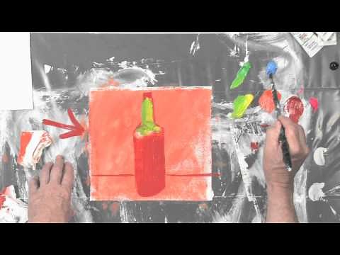 How to Paint a Glass Bottle Using Acrylics