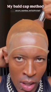 My bald cap method — secure, seamless, and built to last! Using @lacemaven glue because lifting? We don’t do that here. #baldcap #glue #flawlessmelt | Lesego Makinita