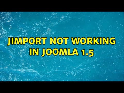 jimport not working in Joomla 1.5