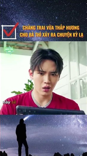 Chàng trai vừa thắp hương cho bà thì xảy ra chuyện kỳ lạ