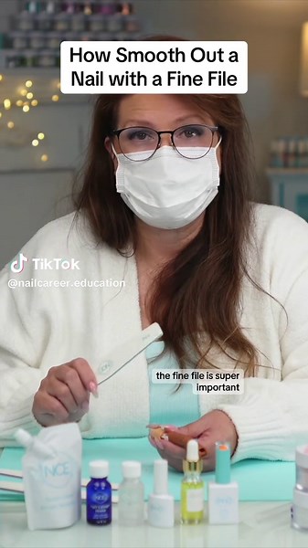 Smoothing Out Nails with a Fine File Tutorial