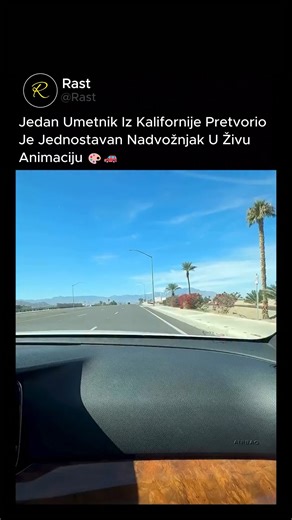 Rast | Ova umetnička ideja pretvara rutinsku vožnju u nešto što vam odmah ulepša dan. 🚘 🖼️ Duž mirnog dela puta u Kaliforniji, jedan umetnik je... | Instagram