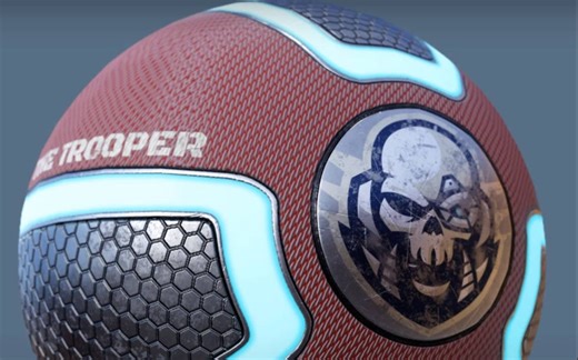 MAYA到SP全流程凹槽球体制作