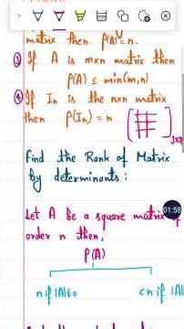 how to find rank of matrix