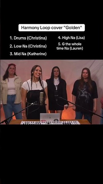 Golden kpop demon hunters Harmony loop cover | Cimorelli! #cimorelli #singing #singer #harmony