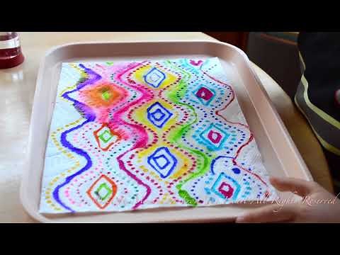 Paper Towel Chromatography Experiment for Kids