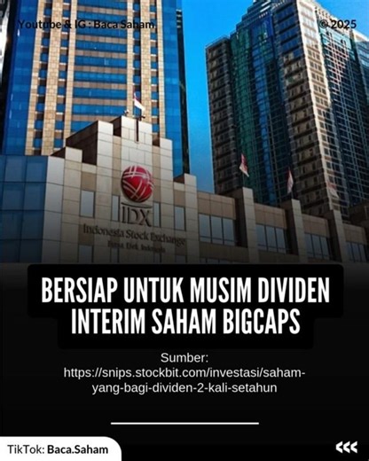 Adakah Saham Dividen Incaran Kamu di Akhir Tahun? #bacasaham #saham #dividen