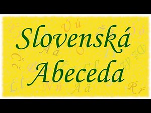 #1 Словацкий алфавит Slovenská Abeceda