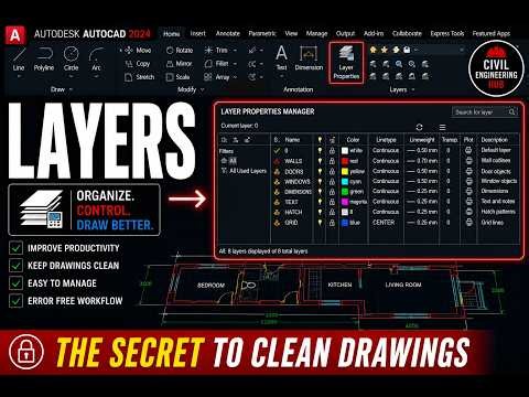 AutoCAD Layers Explained | Organize Your Drawings Like a Professional