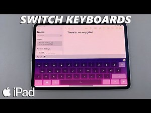 How To Switch Keyboards On iPad