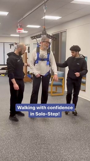 1.7K views · 19 reactions | Check out @pushtowalk ‘s new Solo-Step Straight Track System! Push To Walk is a non-profit in Montvale, NJ that provides individualized workouts to individuals with SCI, paralysis, and other neurological conditions! Check out their page for future Solo-Step content!! . . . #solostep #pushtowalk #sci #neurorecovery | Solo-Step Fall Protection for Rehab | Facebook