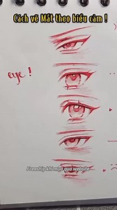 253K views · 9.2K reactions | Cách vẽ mắt anime siêu chi tiết theo biểu cảm cùng sketchbook của Ong nha | Ong mặt bự | Facebook