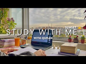 3-Hour Study With Me | Quran recitation | Lofi Quran With Rain | pomodoro 50/10| Study With Anwar