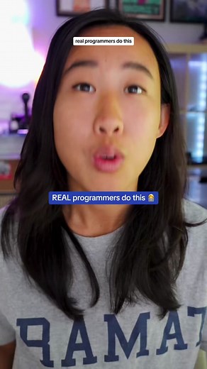 REAL programmers do this… graphical user interfaces!? Yikes… real programmers use text based interfaces ONLY and only require 2 colours. #programming #software #programmerhumor