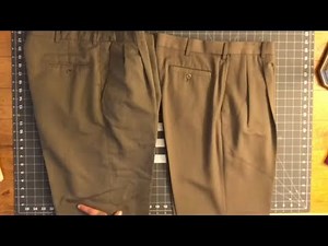 How To Take Up The Waist and Seat of a Man's Trousers