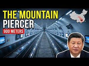 China's Insane 900-Meter Escalator Through a Mountain