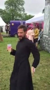 Did anybody request two crazy reverends? Props to The Inflatable Church for a hilarious weekend! www.inflatablechurchevents.com | Love Saves The Day