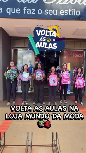 📚🎒 Volta às aulas As mochilas mais lindas você encontra na Mundo da Moda ✨ #VoltaAsAulas2026 #MundoDaModa #LIVEIncentiveProgram
