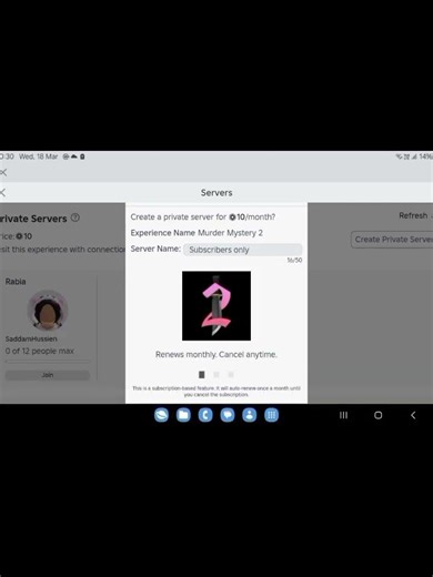 finally got mm2 private server♥️ #roblox