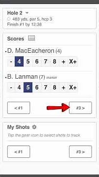 NHGA Mobile Scoring with a Marker