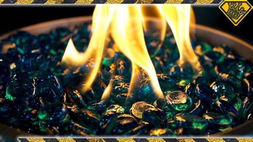 Testing the final performance of a custom tabletop fire pit