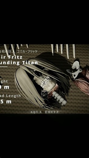 aot titan head size comparison #edit #aot #short #viral