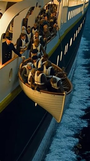 Titanic Lifeboats Lowered | Evacuation Scene | Panic on Deck
