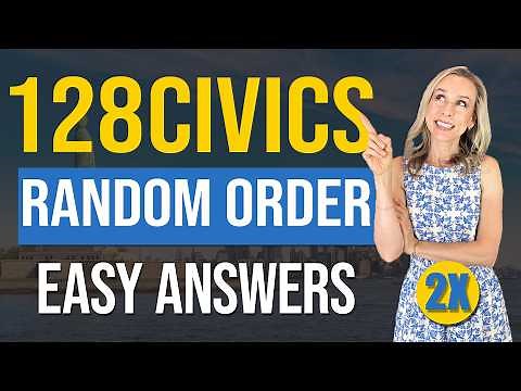 128 Civics Questions and answers RANDOM Order 2X v2 | 2025 version Civics Test | US Citizenship