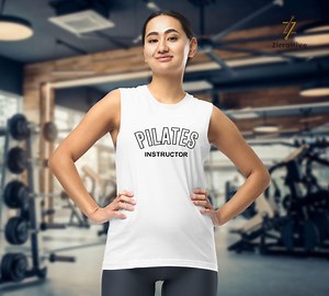 Pilates Instructor Tank Top – Gym Motivation Muscle Shirt – Fitness Workout Sleeveless Tee - Etsy