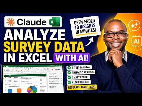 Analyze Survey Data FAST in Excel with AI (Claude Tutorial)