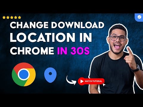 How to CHANGE the DOWNLOAD LOCATION in GOOGLE CHROME in 30S