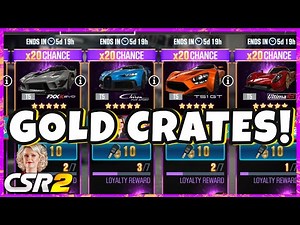 OPENING 6 GOLD CRATES! WHICH GOLD CRATE IS BETTER? csr2 | CSR Racing 2